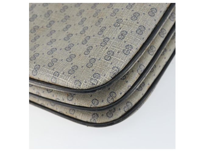 Gucci Bolso de Hombro Micro GG Supreme PVC Navy Gold 004 106 0024 Auth th6521 Dorado Azul marino - vista 17