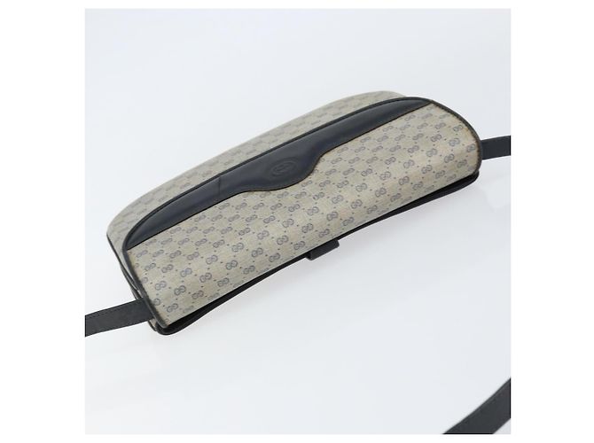Gucci Bolso de Hombro Micro GG Supreme PVC Navy Gold 004 106 0024 Auth th6521 Dorado Azul marino - vista 6