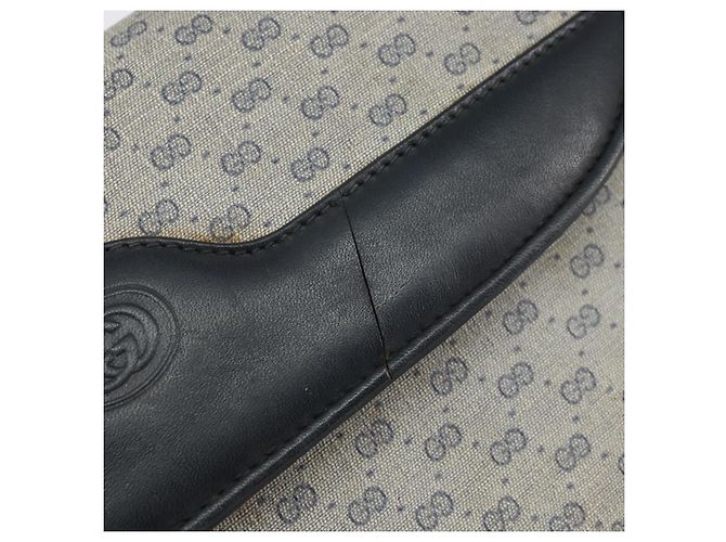 Gucci Bolso de Hombro Micro GG Supreme PVC Navy Gold 004 106 0024 Auth th6521 Dorado Azul marino - vista 9