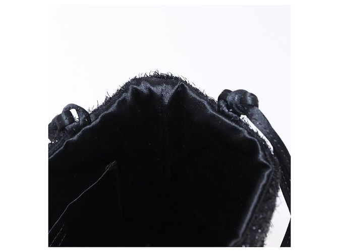 PRADA Borsa a mano in nylon nero Auth 151666 - vista 17