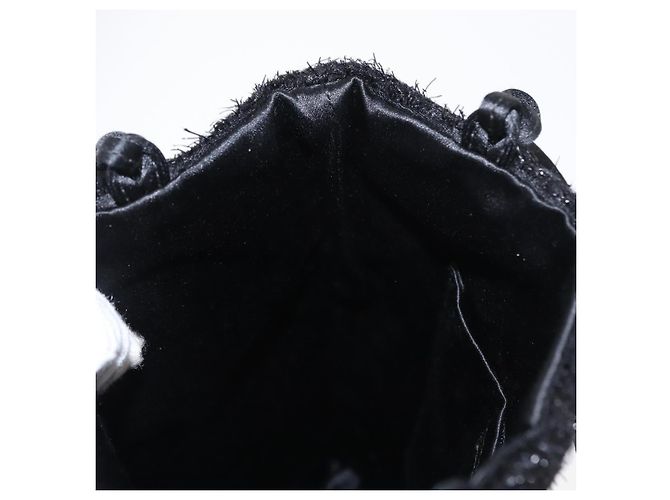PRADA Borsa a mano in nylon nero Auth 151666 - vista 18