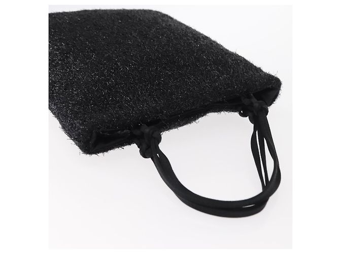 PRADA Borsa a mano in nylon nero Auth 151666 - vista 6