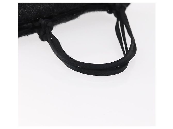 PRADA Borsa a mano in nylon nero Auth 151666 - vista 7