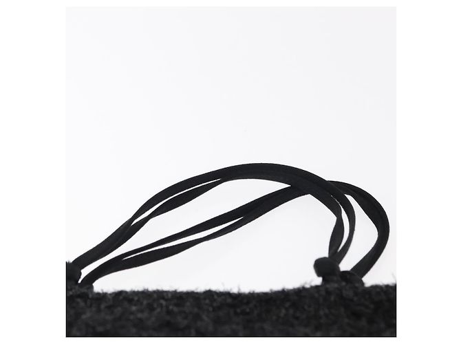 PRADA Borsa a mano in nylon nero Auth 151666 - vista 8