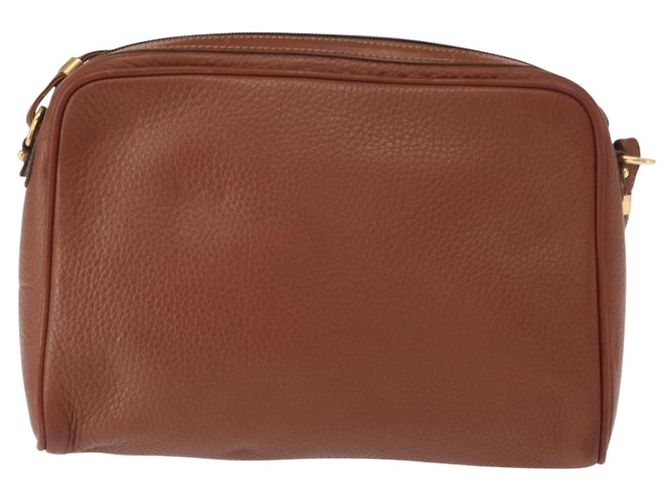 Borsa a Spalla in Pelle Marrone Oro GUCCI 007 113 0014 Auth bs31429 D'oro - vista 2