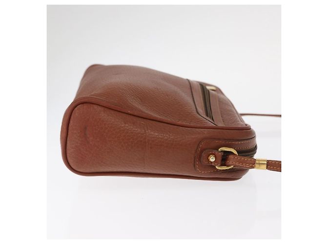 Borsa a Spalla in Pelle Marrone Oro GUCCI 007 113 0014 Auth bs31429 D'oro - vista 3