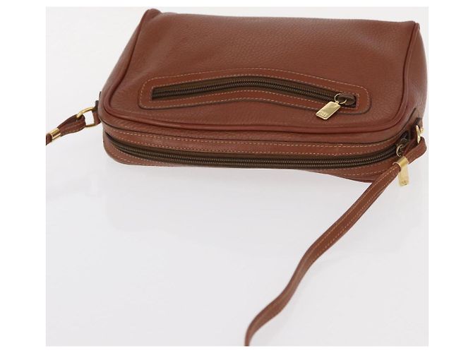 Borsa a Spalla in Pelle Marrone Oro GUCCI 007 113 0014 Auth bs31429 D'oro - vista 7
