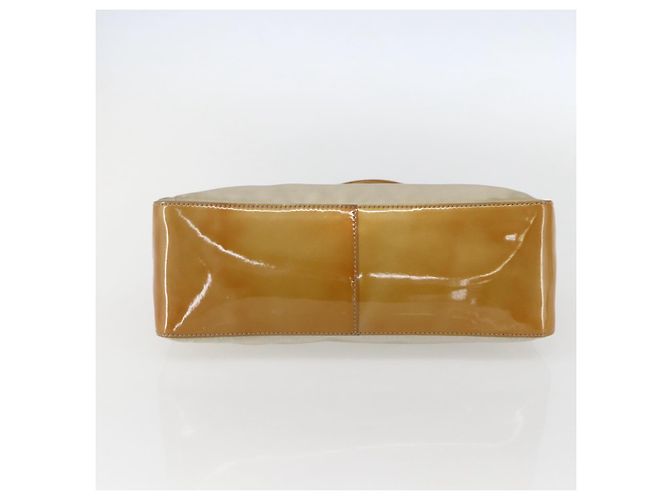 PRADA Borsa a mano in nylon beige argento autentica 151542 - vista 5