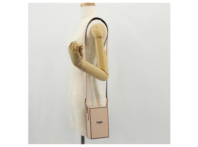 Borsa a Spalla FENDI in Pelle Beige Oro Auth ka578M D'oro - vista 24