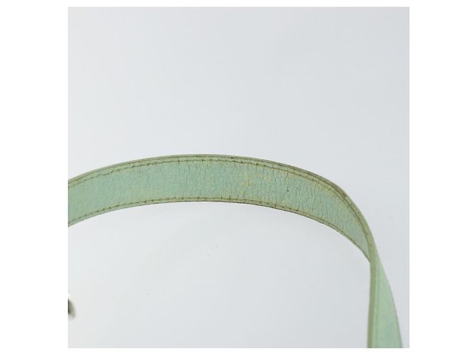 Bulgari Borsa a Spalla Logo Mania BVLGARI in Tela e Pelle Verde Smeraldo Auth hk3109 - vista 8