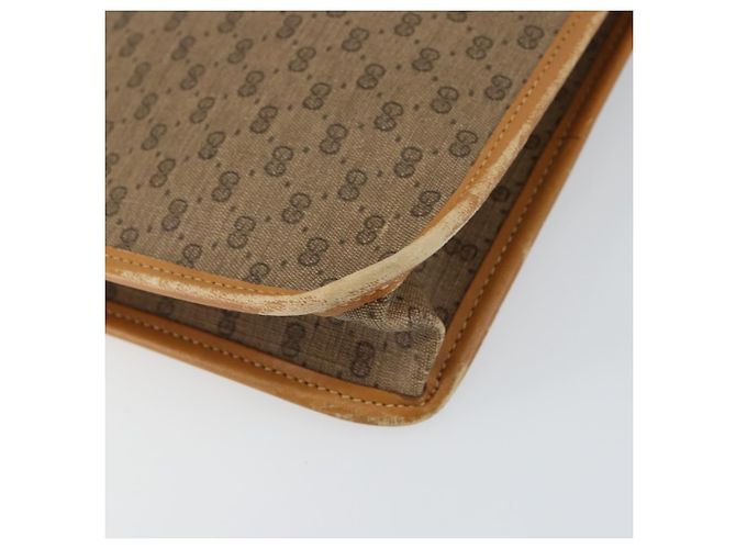 GUCCI Micro GG Supreme Web Sherry Line Tasche aus PVC Beige 017 115 4126 Auth 146005 Golden - Ansicht 14