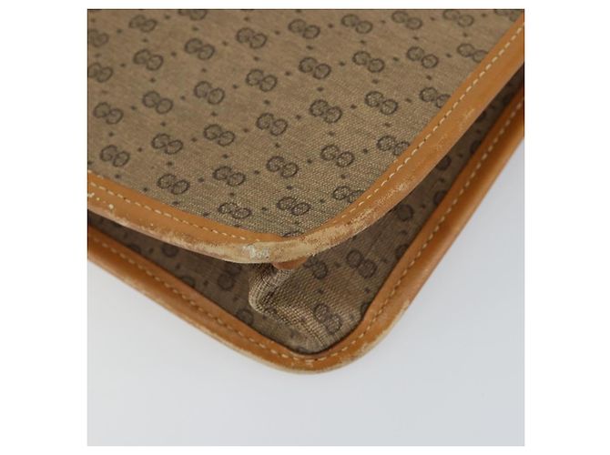 GUCCI Micro GG Supreme Web Sherry Line Tasche aus PVC Beige 017 115 4126 Auth 146005 Golden - Ansicht 15