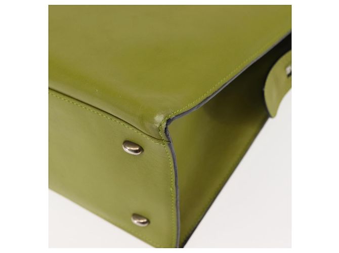 Céline Borsa a Spalla CELINE in Pelle Verde Argento Autentica BA6730 - vista 16