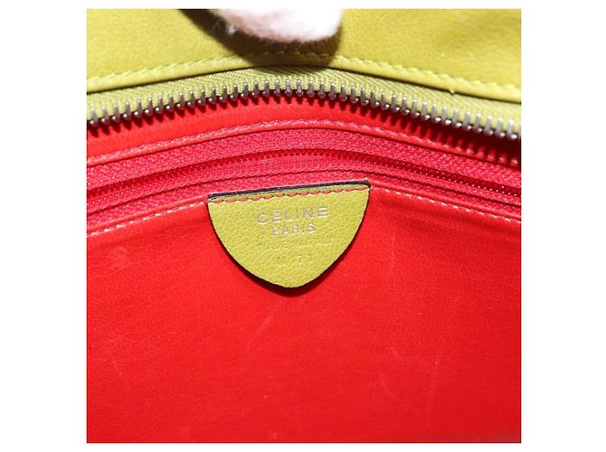 Céline Borsa a Spalla CELINE in Pelle Verde Argento Autentica BA6730 - vista 17