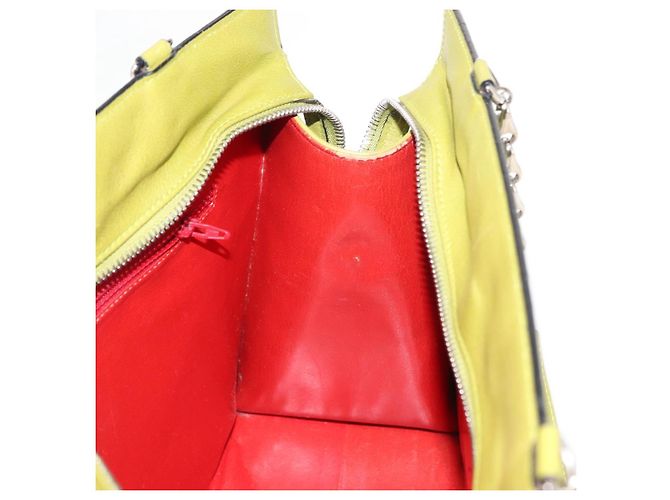 Céline Borsa a Spalla CELINE in Pelle Verde Argento Autentica BA6730 - vista 18