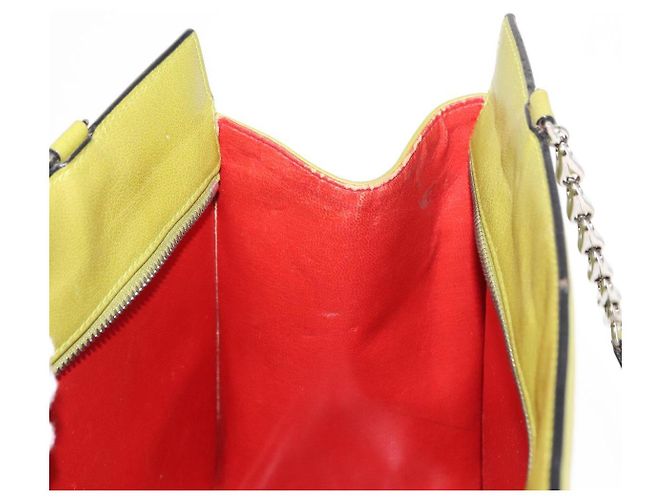 Céline Borsa a Spalla CELINE in Pelle Verde Argento Autentica BA6730 - vista 19