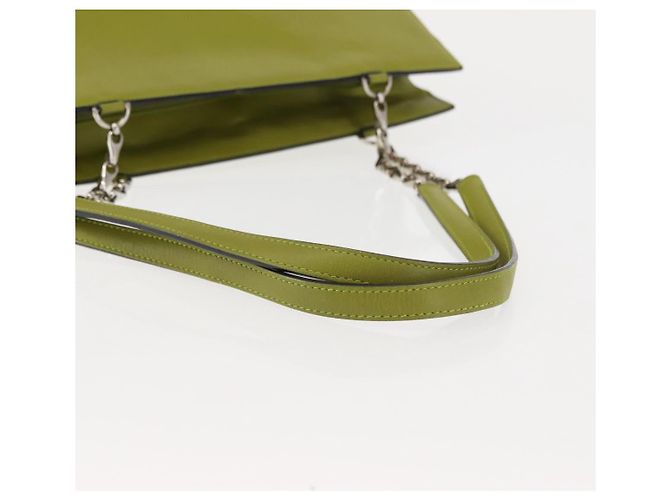 Céline Borsa a Spalla CELINE in Pelle Verde Argento Autentica BA6730 - vista 7