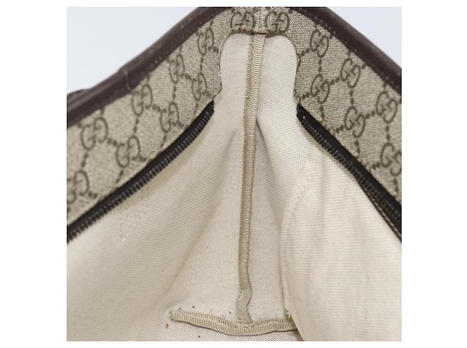 Gucci Borsa Tote GG Supreme in PVC pelle beige Auth ep11190 - vista 20