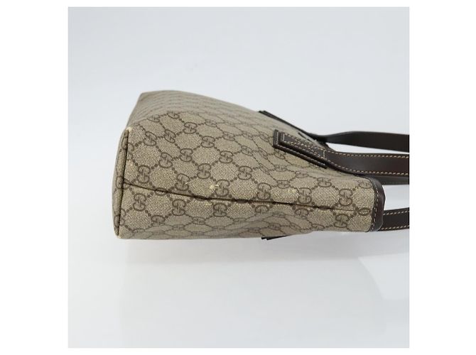 Gucci Borsa Tote GG Supreme in PVC pelle beige Auth ep11190 - vista 3