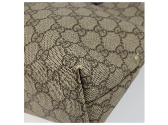 Gucci Borsa Tote GG Supreme in PVC pelle beige Auth ep11190 - vista 9