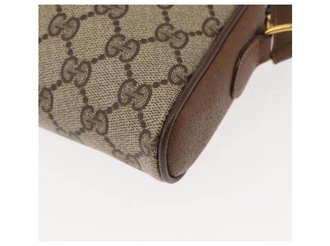 Borsa a spalla Gucci GG Canvas Web Sherry Line in pelle PVC beige e verde Auth BA6764 Rosso - vista 16