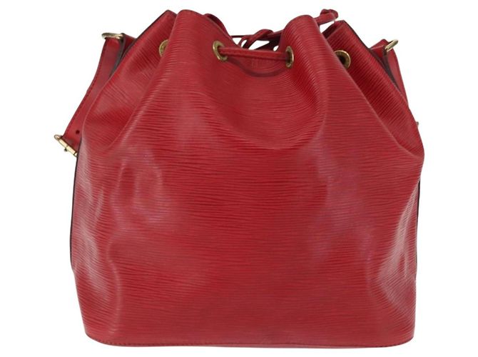 Noe LOUIS VUITTON Borsa a Spalla Petit Noé Epi Rossa M44107 LV Auth 147352 Rosso - vista 2