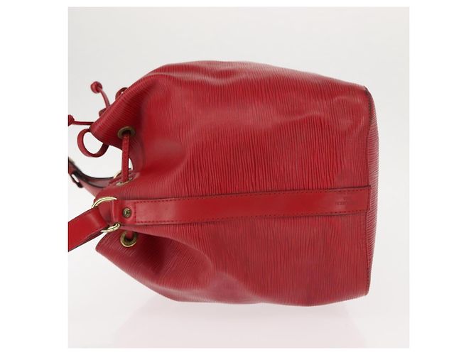 Noe LOUIS VUITTON Borsa a Spalla Petit Noé Epi Rossa M44107 LV Auth 147352 Rosso - vista 4