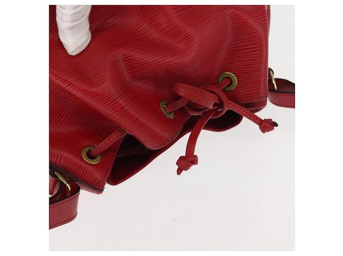 Noe LOUIS VUITTON Borsa a Spalla Petit Noé Epi Rossa M44107 LV Auth 147352 Rosso - vista 6