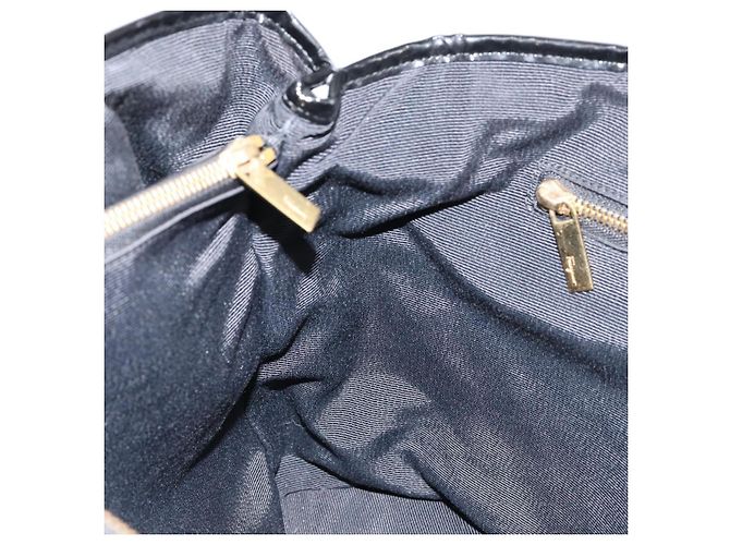 Borsa Tote Salvatore Ferragamo in nylon nero e oro Auth bs29903 D'oro - vista 20