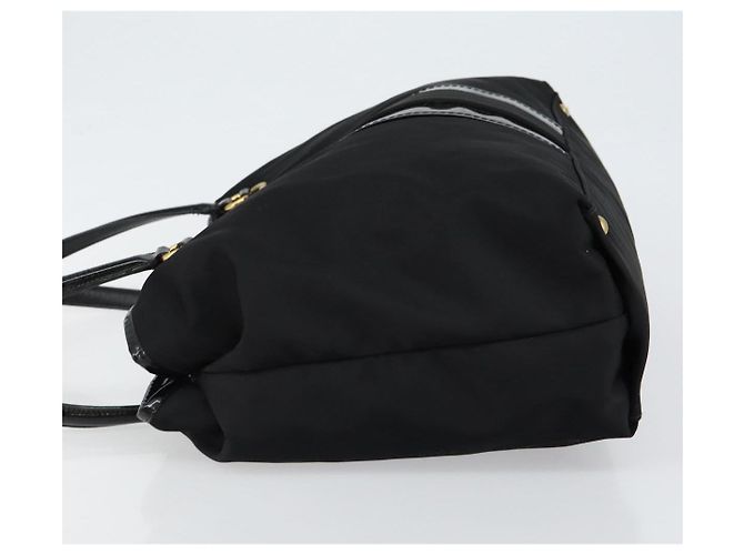 Borsa Tote Salvatore Ferragamo in nylon nero e oro Auth bs29903 D'oro - vista 4