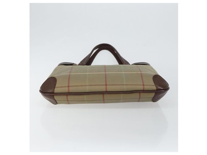 Autre Marque Borsa Tote Nova Check in tela beige e oro Auth bs29992 di Burberrys D'oro - vista 5