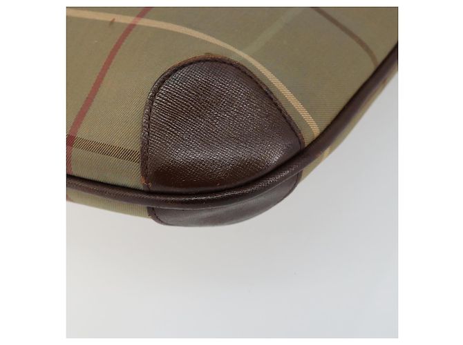 Autre Marque Borsa Tote Nova Check in tela beige e oro Auth bs29992 di Burberrys D'oro - vista 9