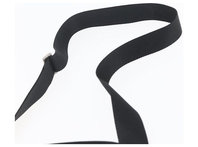 Borsa a Spalla PRADA in Nylon Nero Argento Autentica bs31158 - vista 14