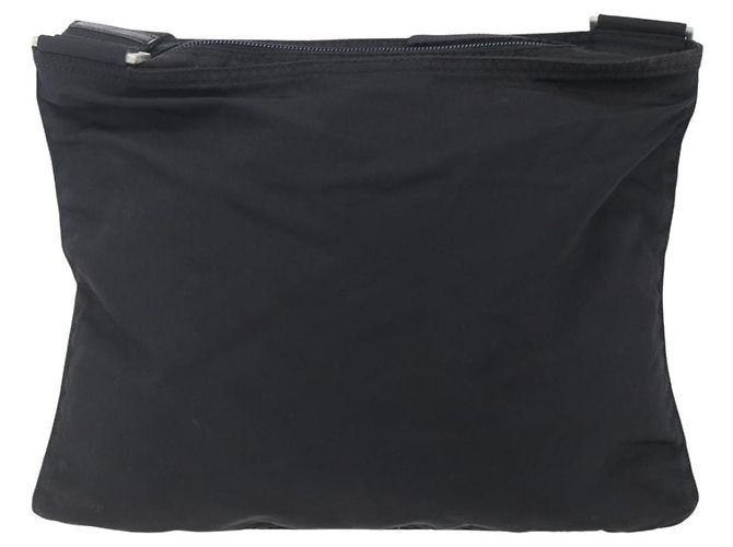 Borsa a Spalla PRADA in Nylon Nero Argento Autentica bs31158 - vista 2