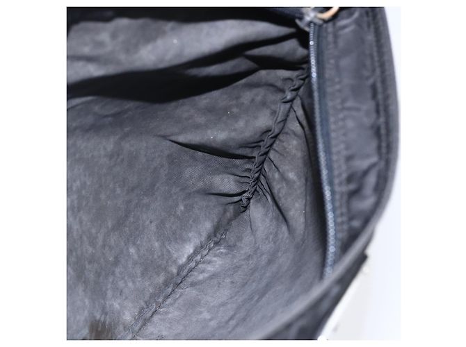 Borsa a Spalla PRADA in Nylon Nero Argento Autentica bs31158 - vista 20