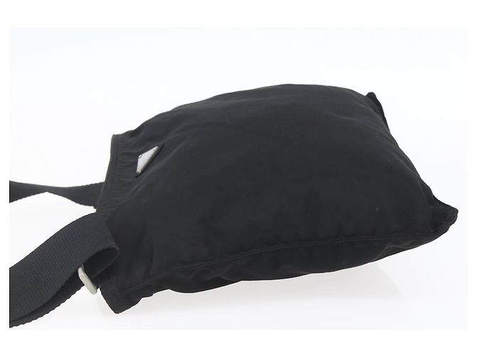 Borsa a Spalla PRADA in Nylon Nero Argento Autentica bs31158 - vista 3