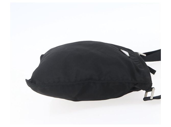 Borsa a Spalla PRADA in Nylon Nero Argento Autentica bs31158 - vista 4