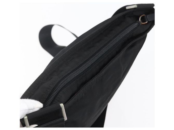 Borsa a Spalla PRADA in Nylon Nero Argento Autentica bs31158 - vista 6