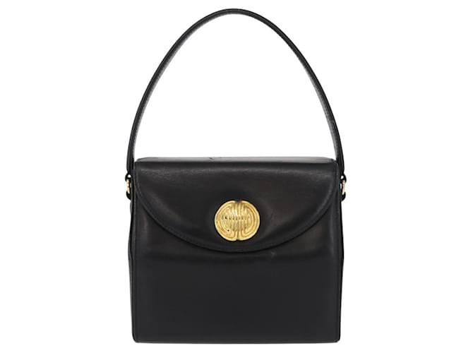 Borsa a mano GIVENCHY in pelle nera e oro Auth ka009 Nero D'oro - vista 13