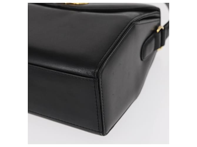 Borsa a mano GIVENCHY in pelle nera e oro Auth ka009 Nero D'oro - vista 14