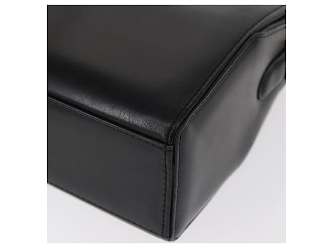 Borsa a mano GIVENCHY in pelle nera e oro Auth ka009 Nero D'oro - vista 16