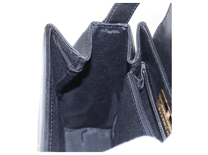 Borsa a mano GIVENCHY in pelle nera e oro Auth ka009 Nero D'oro - vista 19