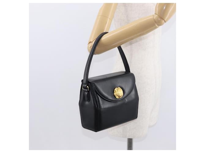 Borsa a mano GIVENCHY in pelle nera e oro Auth ka009 Nero D'oro - vista 23