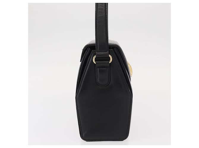 Borsa a mano GIVENCHY in pelle nera e oro Auth ka009 Nero D'oro - vista 4