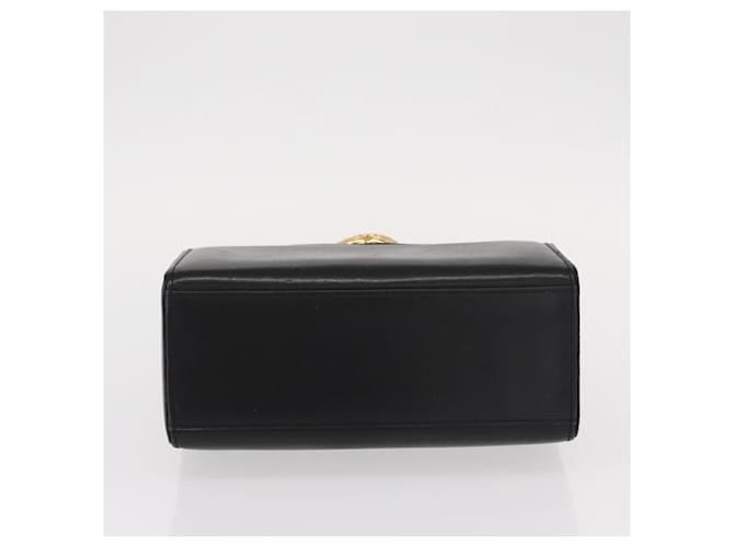 Borsa a mano GIVENCHY in pelle nera e oro Auth ka009 Nero D'oro - vista 5