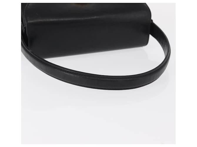 Borsa a mano GIVENCHY in pelle nera e oro Auth ka009 Nero D'oro - vista 7