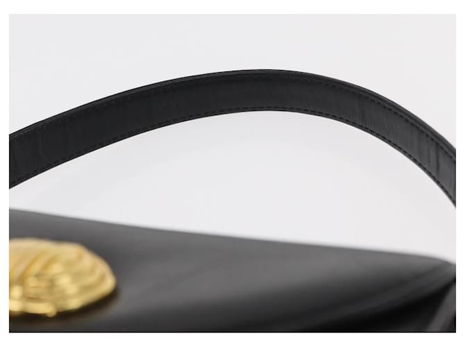 Borsa a mano GIVENCHY in pelle nera e oro Auth ka009 Nero D'oro - vista 8