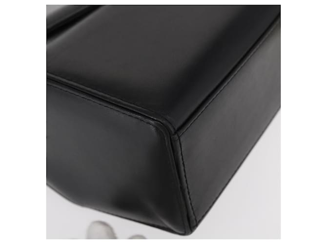 Borsa a mano GIVENCHY in pelle nera e oro Auth ka009 Nero D'oro - vista 9