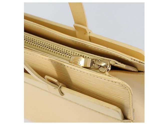 LOUIS VUITTON Borsa Tote Epi Croisette PM Vaniglia M5249A LV Auth BA7922 - vista 18