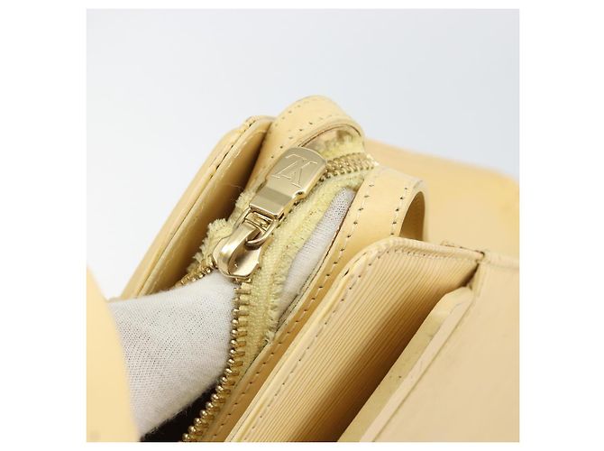 LOUIS VUITTON Borsa Tote Epi Croisette PM Vaniglia M5249A LV Auth BA7922 - vista 9
